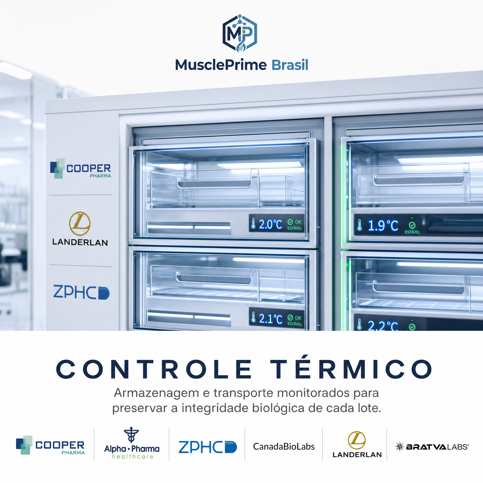 100% Original — Procedência verificada em cada lote — Muscle Prime BR